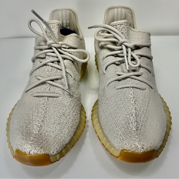 Adidas Yeezy Boost 350 V2 Light Gray Sesame Lace Up Sneakers Size 13 - Picture 4 of 13